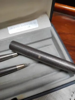 Parker tris penne argento vintage