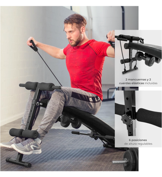 BANCO DE GIMNACIO DE MUSCULACIÓN REGULABLE