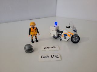 Moto de Emergencias de Playmobil con Luz