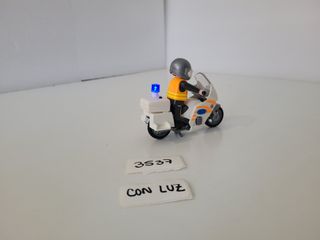 Moto de Emergencias de Playmobil con Luz