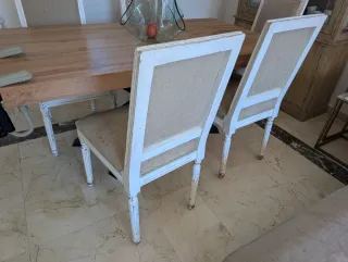 5 Sillas Comedor Estilo Gustaviano Madera
