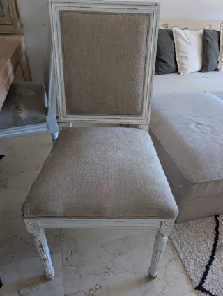 5 Sillas Comedor Estilo Gustaviano Madera