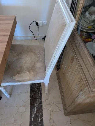 5 Sillas Comedor Estilo Gustaviano Madera