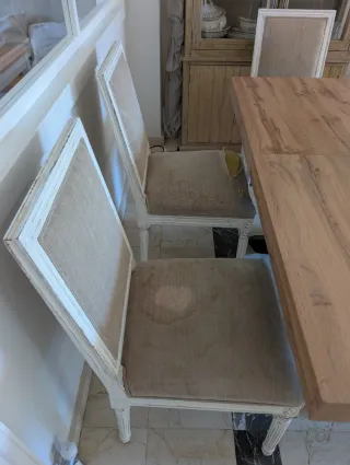 5 Sillas Comedor Estilo Gustaviano Madera