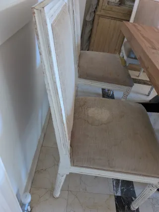 5 Sillas Comedor Estilo Gustaviano Madera