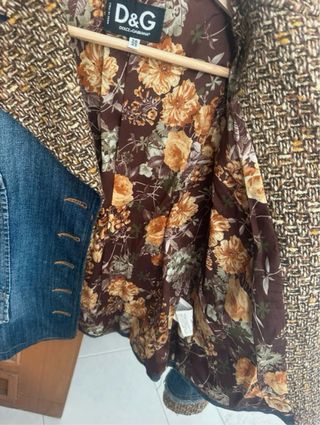 Chaqueta vaquera D&G floral