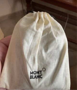 Cartera Montblanc Negra Perforada