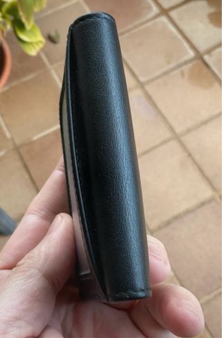 Cartera Montblanc Negra Perforada