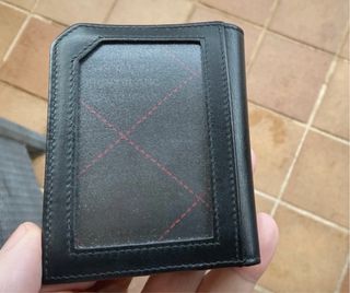 Cartera Montblanc Negra Perforada