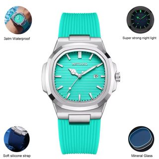 Reloj METLANO Negro y Plateado