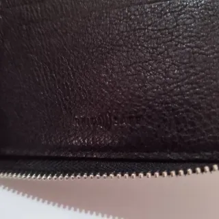 Cartera piel Moon Negra con Cremallera