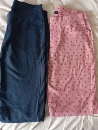 Pack 2 Leggings Niña Estampados Talla 13-14 años.