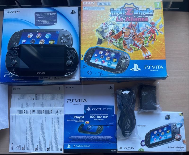 PS Vita OLED 128GB + Caja + Cargador Original TODO afbeelding 8