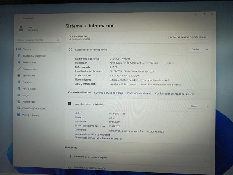 HP EliteDesk 705 G4 SSF afbeelding 4