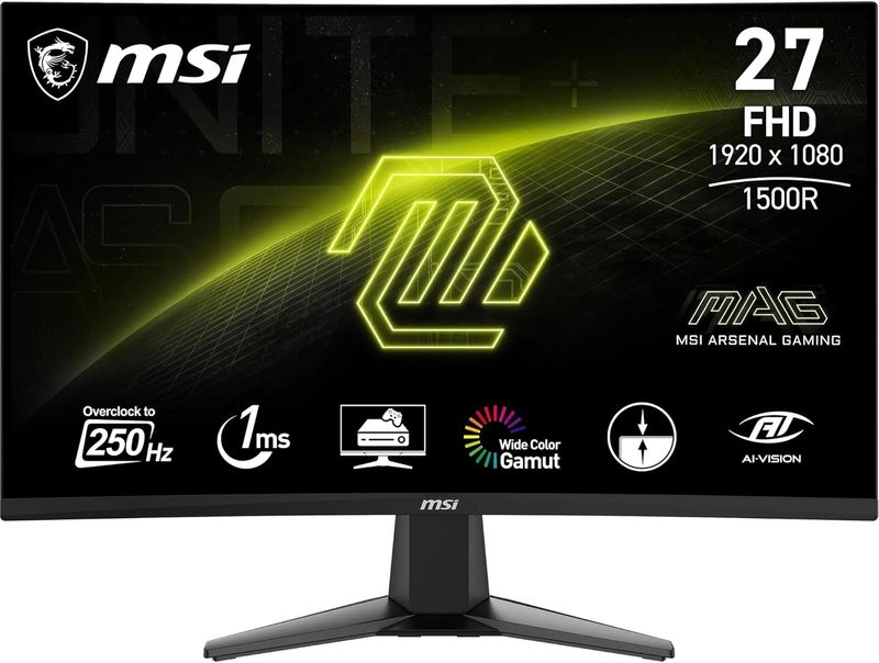 Monitor Gaming MSI 27" Curvo 250Hz 1ms