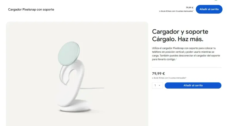 Cargador Magnético Google Pixelsnap sin abrir afbeelding 3