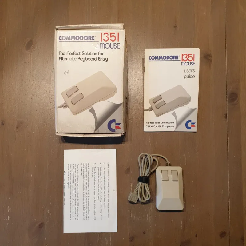 Mouse Commodore 1351 C64/C128 - Caja y Manual - N3