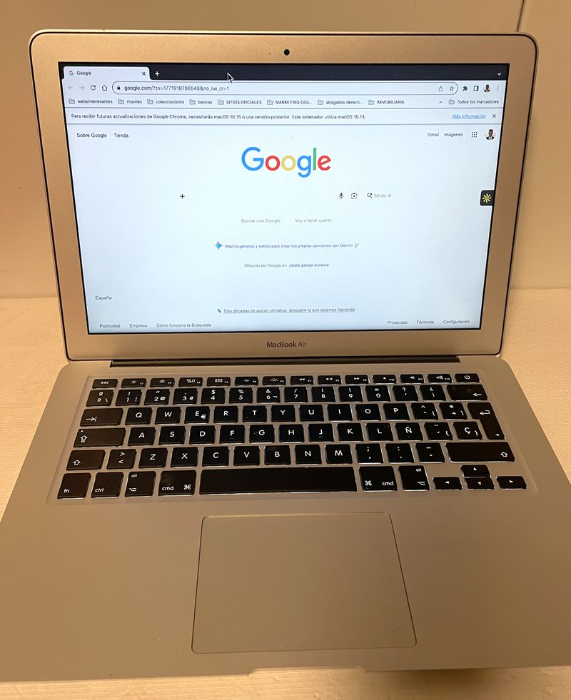 Ordenador Portátil Apple Plata + Cargador + FUNDA afbeelding 2