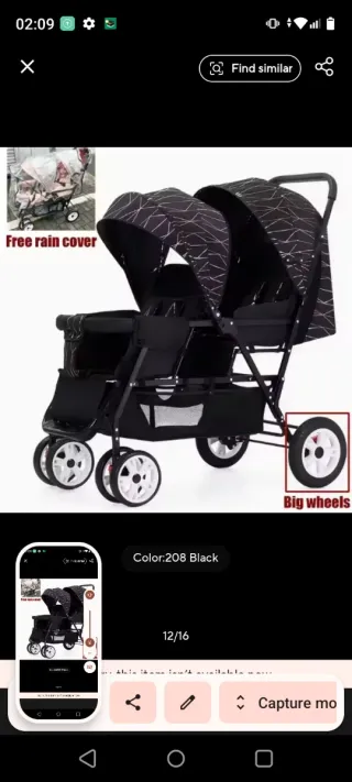 Cochecito doble para bebés