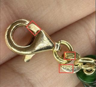 Pulsera Jadeíta Birmana Natural Oro 18K