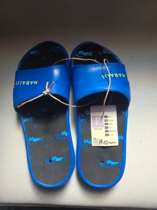 Chanclas Nabaiji Azul Talla 33/34