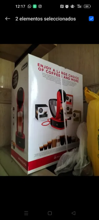 Cafetera Dolce Gusto DeLonghi Roja