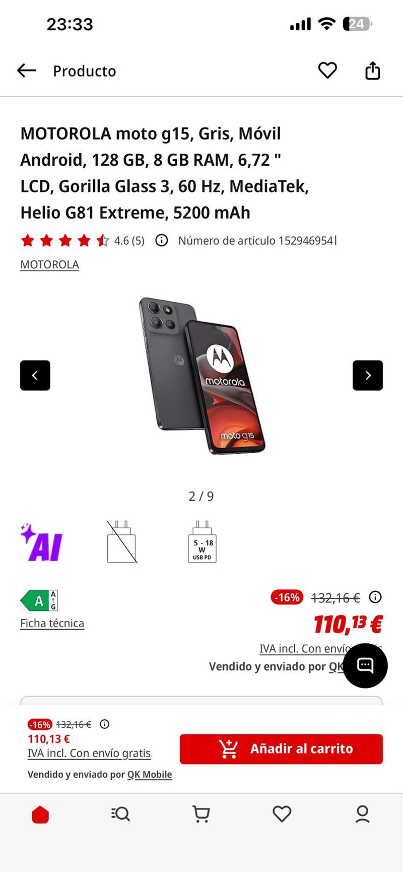 Motorola G15 Verde afbeelding 4