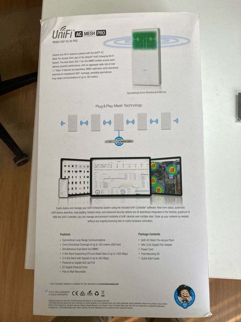 Punto Acceso Wifi Ubiquiti UniFi UAP-AC-M-PRO afbeelding 2