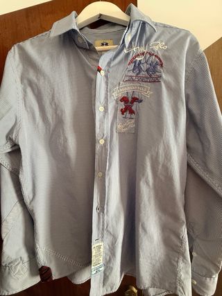 Camisa La Martina Azul Rayas