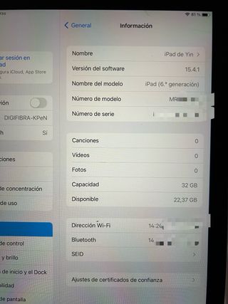 iPad 6ª Gen 2018 32GB Plata