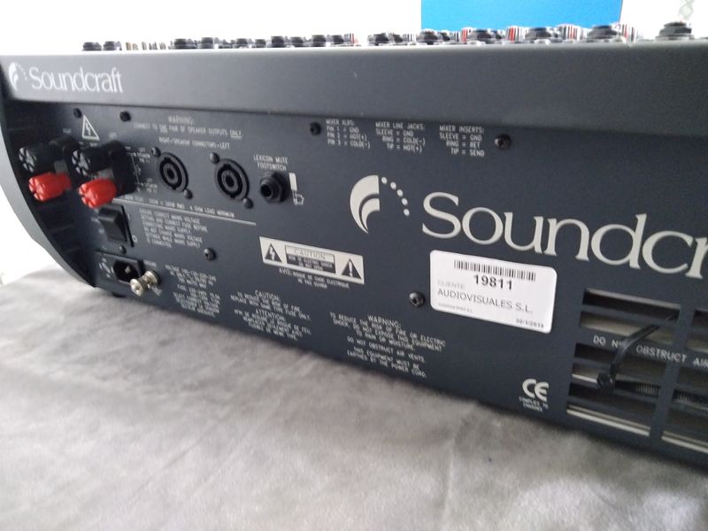 Mesa de Sonido Autoamplificada Soundcraft afbeelding 5