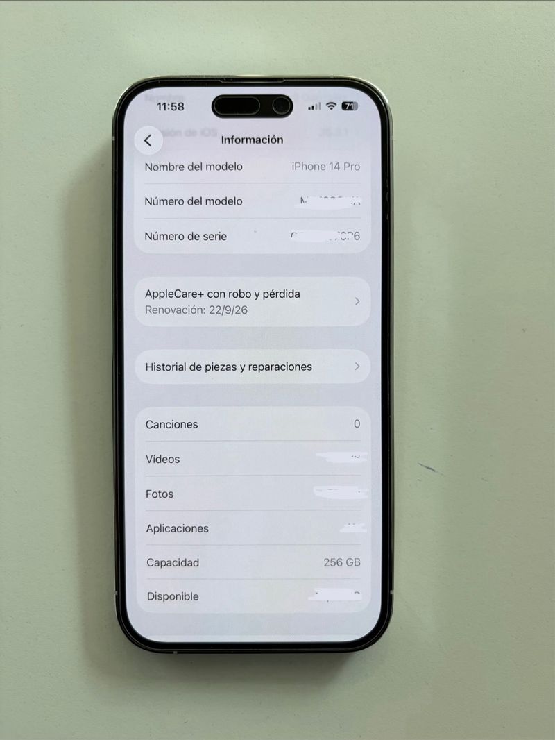 iPhone 14 Pro 256GB blanco afbeelding 5
