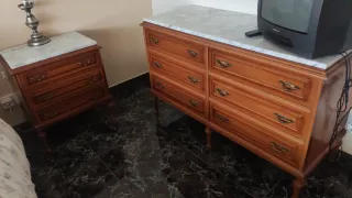 Conjunto Muebles Habitación Clásicos Madera
