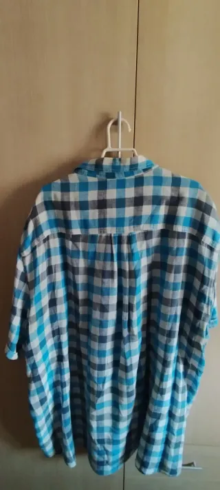 Camisa cuadros azul OWK talla 3XL