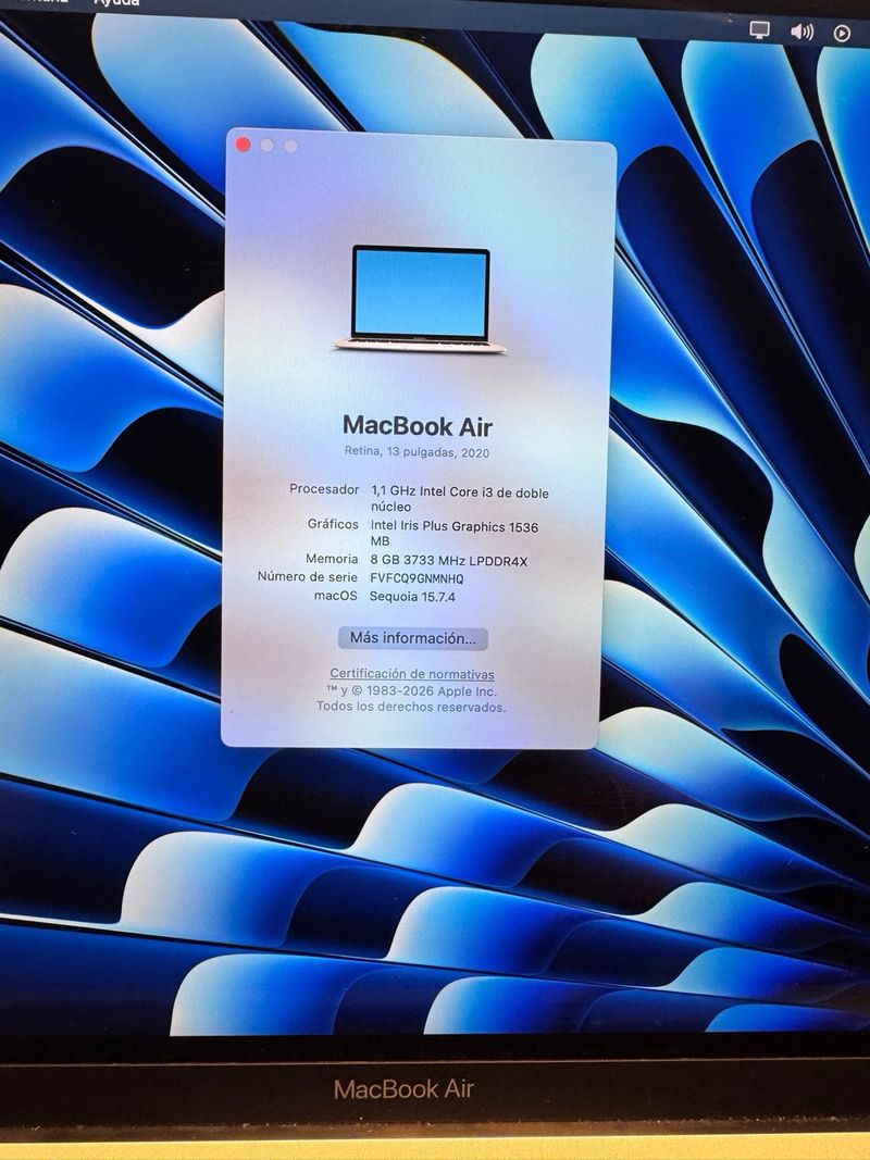 MacBook Air 13 2020 Plata afbeelding 2
