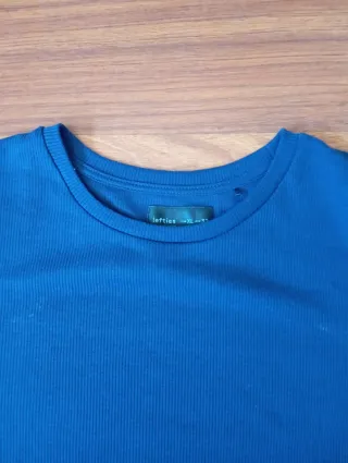 Camiseta azul marino mujer manga corta