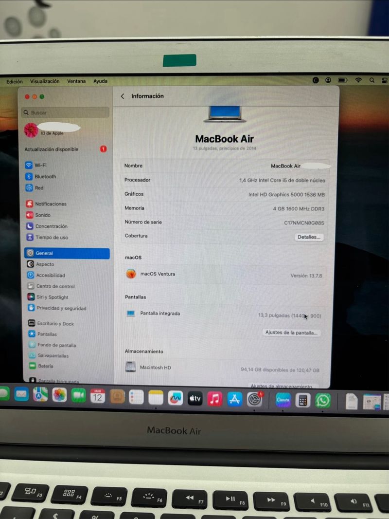 Apple MacBook Air Gris/Plateado afbeelding 2