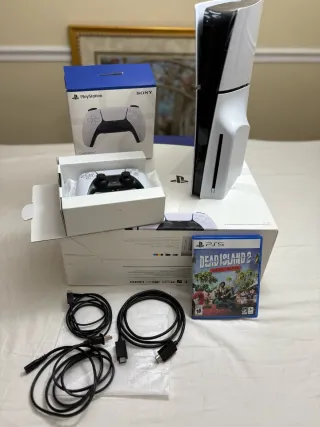 Playstation 5 Slim con mando y juego