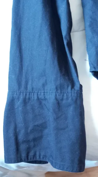 Camisa negra manga larga mujer