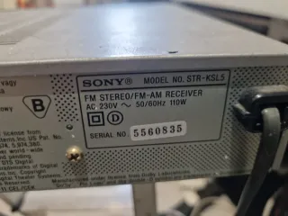 Home cinema SONY STR-KSL5 Dolby Pro Logic Receptor