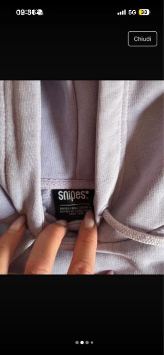 Felpa Snipes lilla con cappuccio