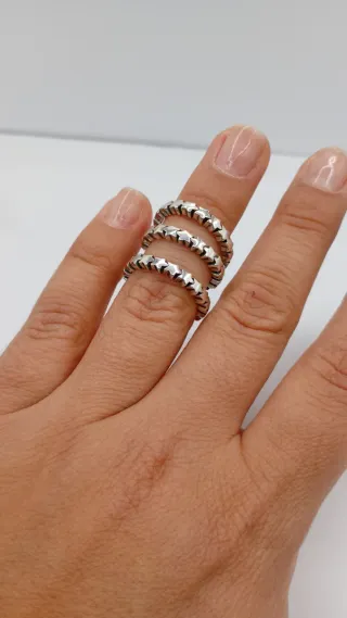 Anillo Plata Estrellas