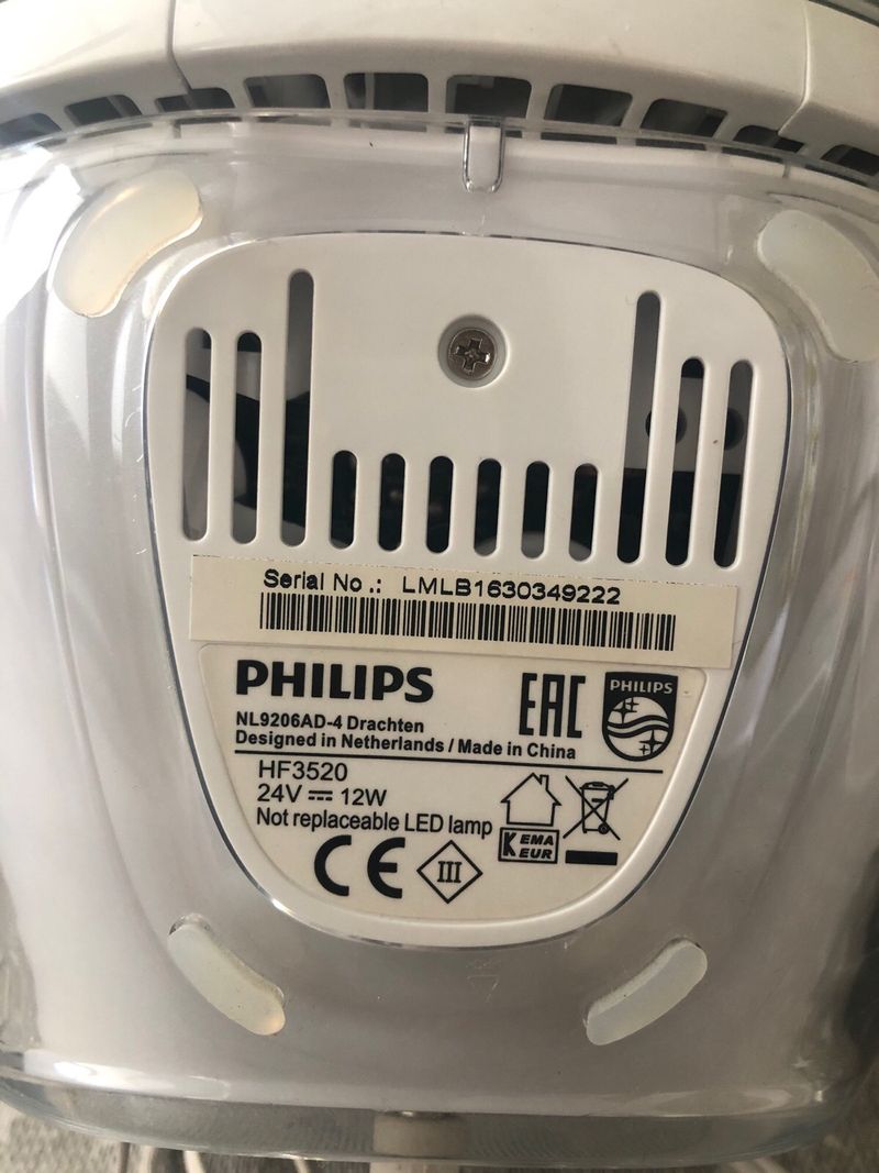 Despertador Philips HF3520 Blanco afbeelding 3