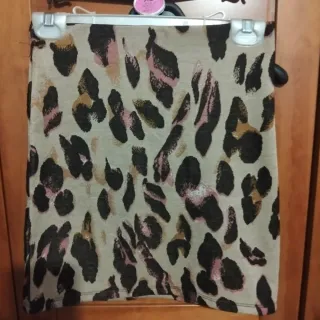 Falda estampado animal print XS