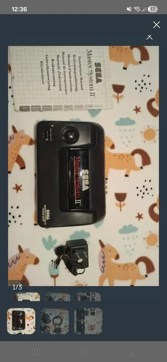 Consola Sega Master System II Negra