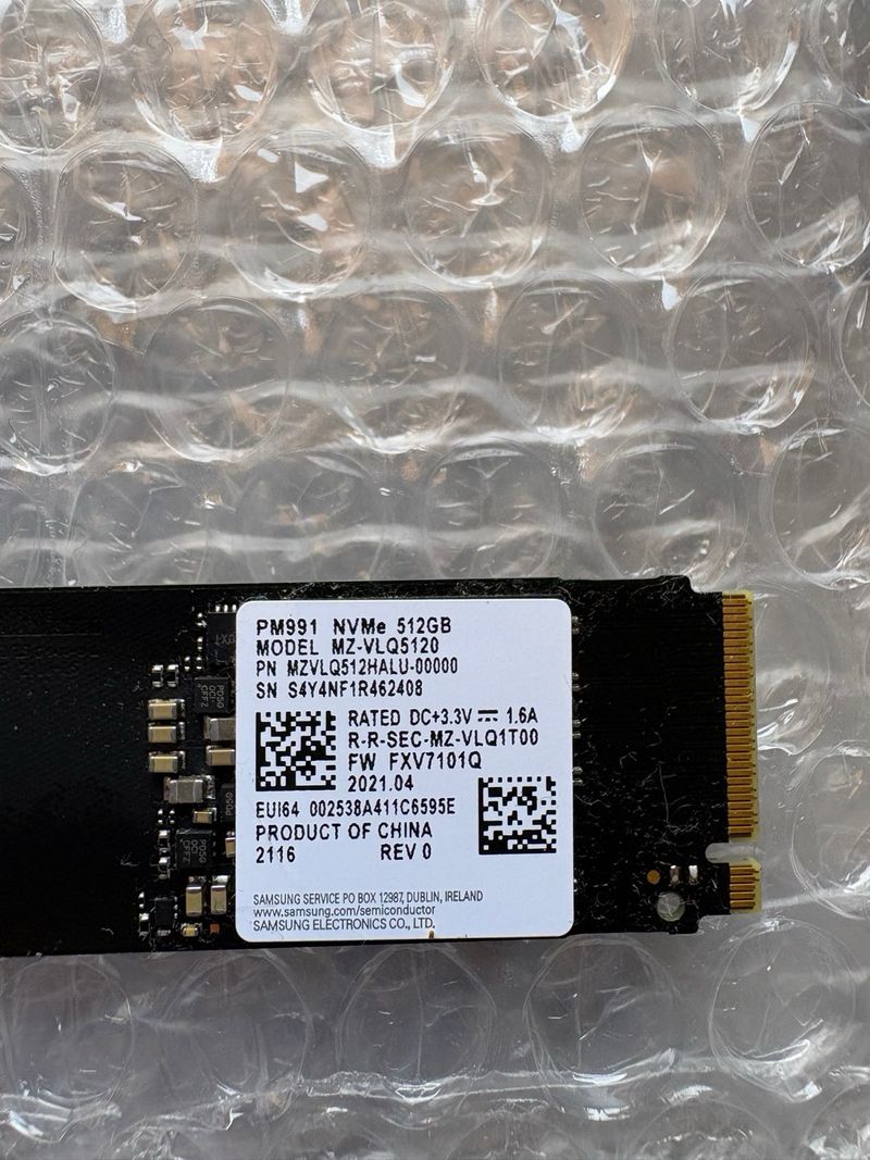 SSD Samsung PM991 NVMe M.2 512GB afbeelding 2