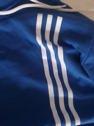 Sudadera Adidas Azul con Capucha
