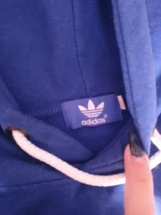 Sudadera Adidas Azul con Capucha