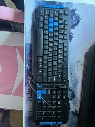 Teclado para PC Negro y Azul