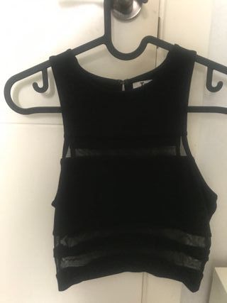 Alexander Wang Crop Top Negro